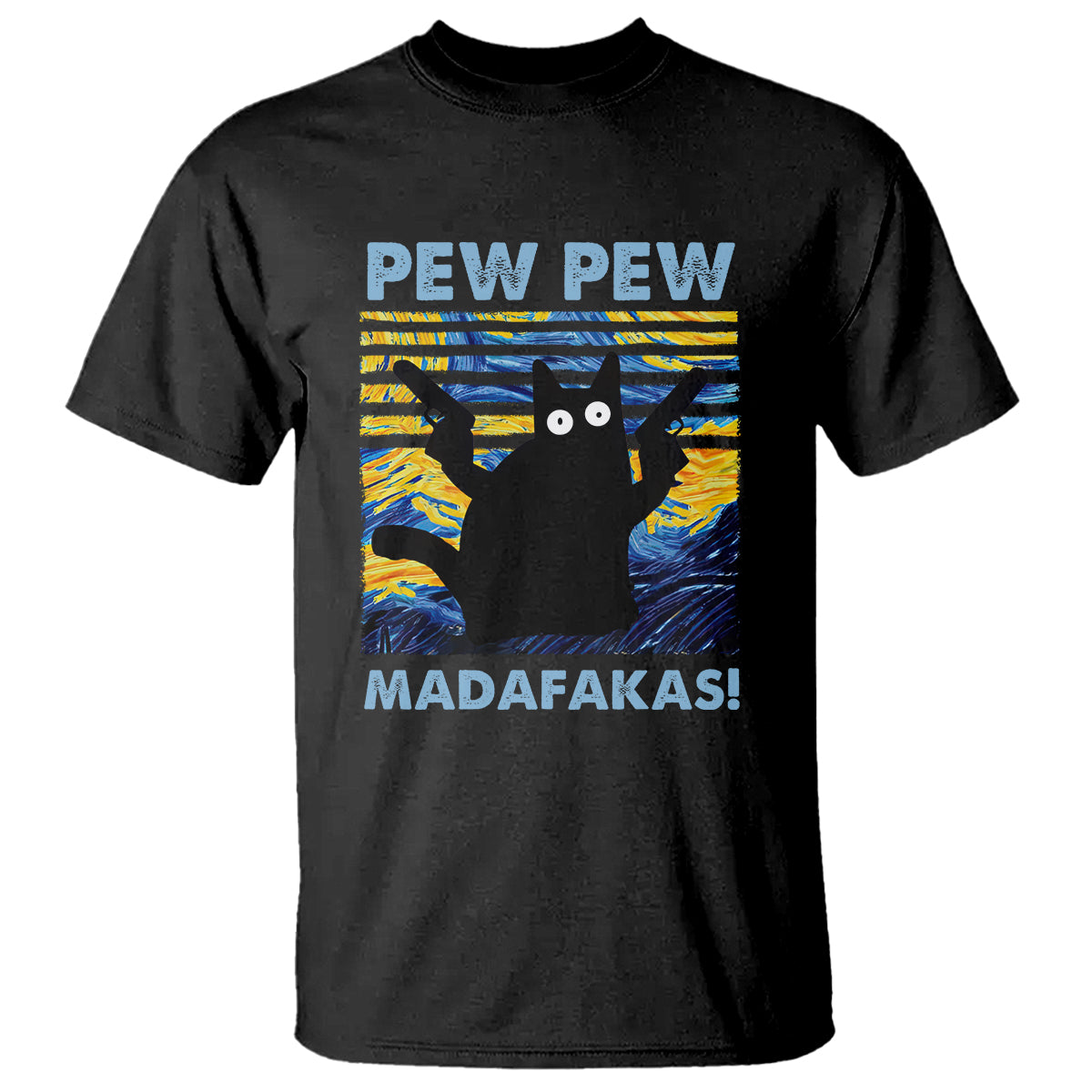 funny-cat-t-shirt-pew-pew-madafakas-retro-vintage-starry-night
