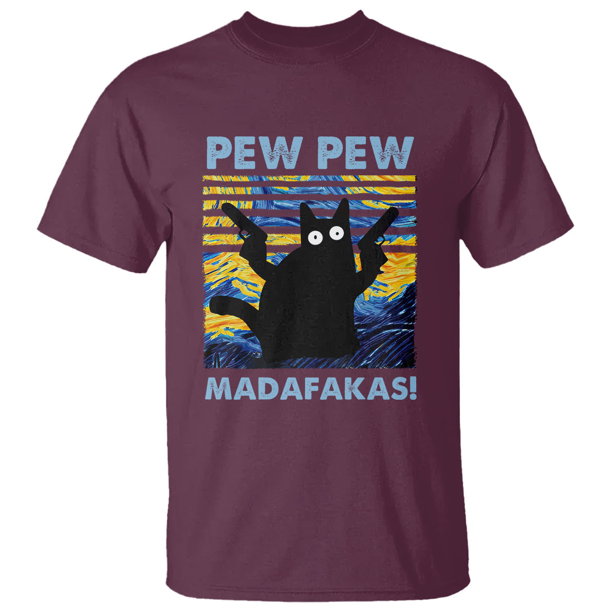 funny-cat-t-shirt-pew-pew-madafakas-retro-vintage-starry-night