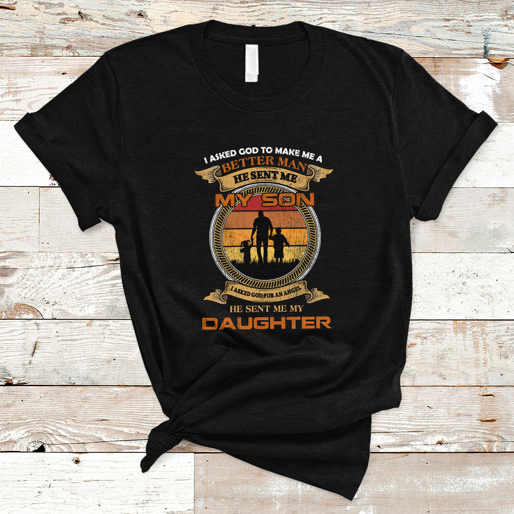 fathers-day-t-shirt-i-asked-god-he-sent-me-my-son-my-daughter-family-matching-father-and-son-daughter-fathers-day-gifts-for-dad
