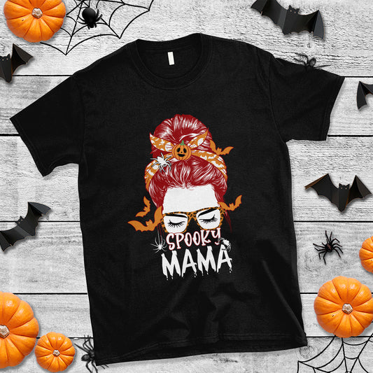halloween-t-shirt-spooky-mama-halloween-ghost-witchy-spooky-mom-messy-bun-t-shirt-for-mom-women-shirt-for-halloween-lovers-spooky-season-1