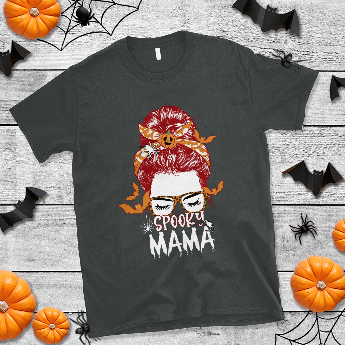 halloween-t-shirt-spooky-mama-halloween-ghost-witchy-spooky-mom-messy-bun-t-shirt-for-mom-women-shirt-for-halloween-lovers-spooky-season-1