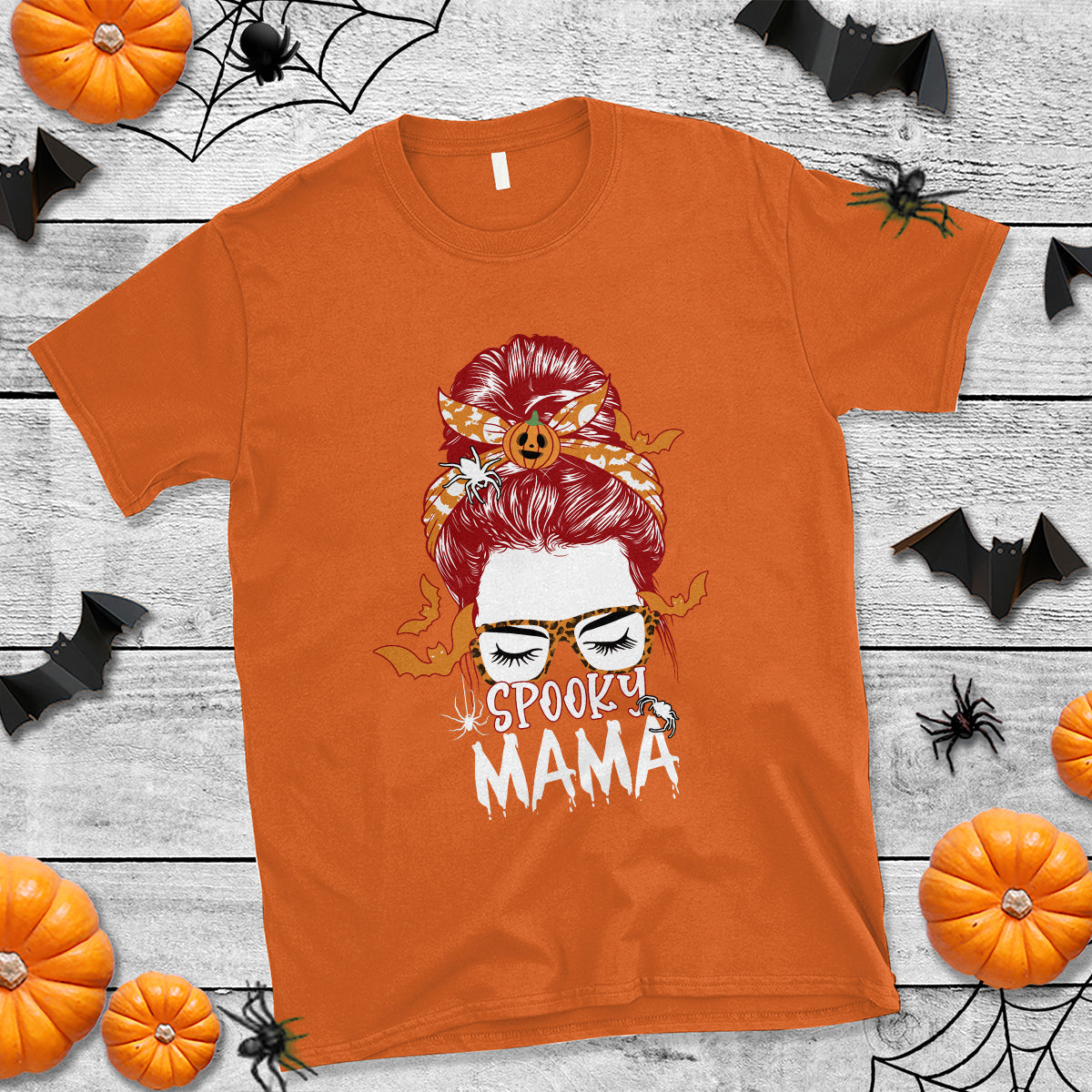 halloween-t-shirt-spooky-mama-halloween-ghost-witchy-spooky-mom-messy-bun-t-shirt-for-mom-women-shirt-for-halloween-lovers-spooky-season-1