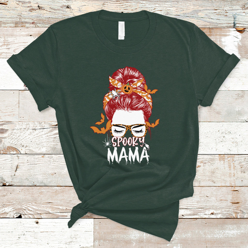 halloween-t-shirt-spooky-mama-halloween-ghost-witchy-spooky-mom-messy-bun-t-shirt-for-mom-women-shirt-for-halloween-lovers-spooky-season