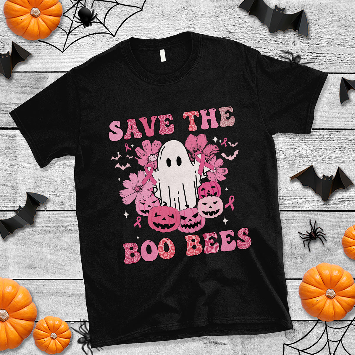 halloween-t-shirt-breast-cancer-awareness-save-your-boo-bees-spooky-boos-ghost-halloween-t-shirt-for-halloween-lovers-spooky-season-1