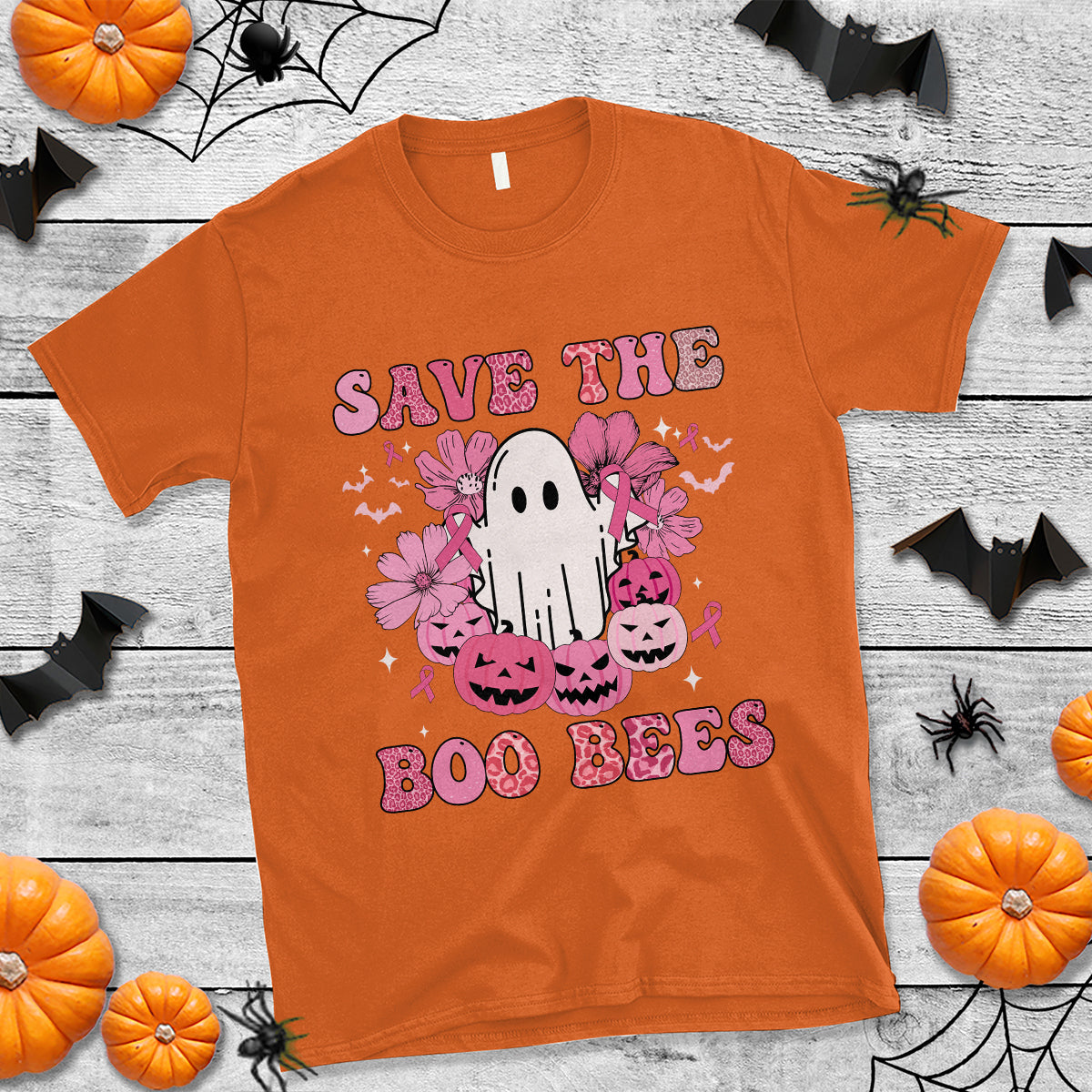 halloween-t-shirt-breast-cancer-awareness-save-your-boo-bees-spooky-boos-ghost-halloween-t-shirt-for-halloween-lovers-spooky-season-1