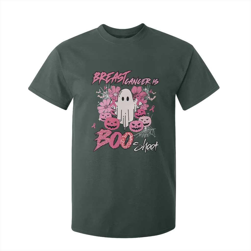 Halloween Breast Cancer Support Squad T Shirt For Kid Save Your Boo Bees Spooky Boos Ghost