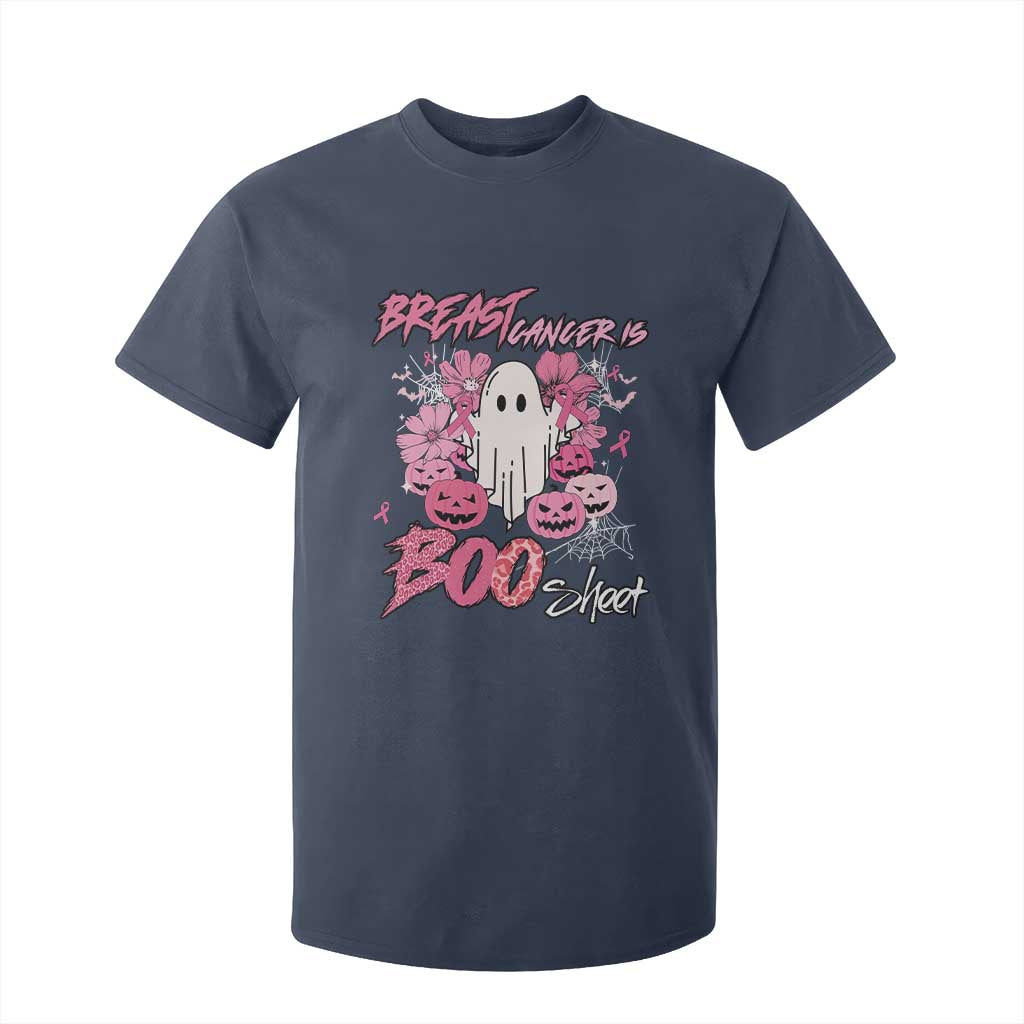 Halloween Breast Cancer Support Squad T Shirt For Kid Save Your Boo Bees Spooky Boos Ghost