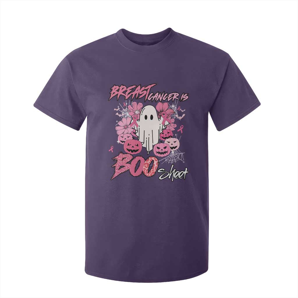 Halloween Breast Cancer Support Squad T Shirt For Kid Save Your Boo Bees Spooky Boos Ghost
