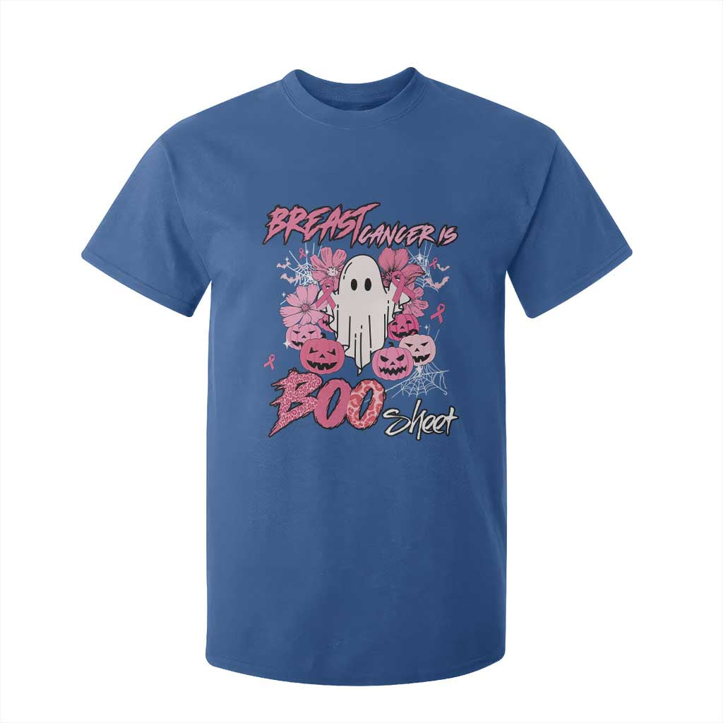 Halloween Breast Cancer Support Squad T Shirt For Kid Save Your Boo Bees Spooky Boos Ghost
