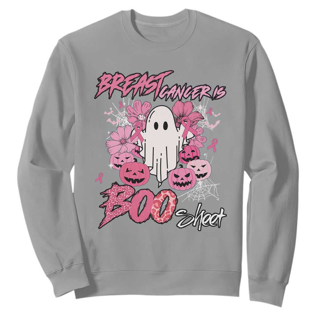 Halloween Breast Cancer Support Squad Sweatshirt Save Your Boo Bees Spooky Boos Ghost