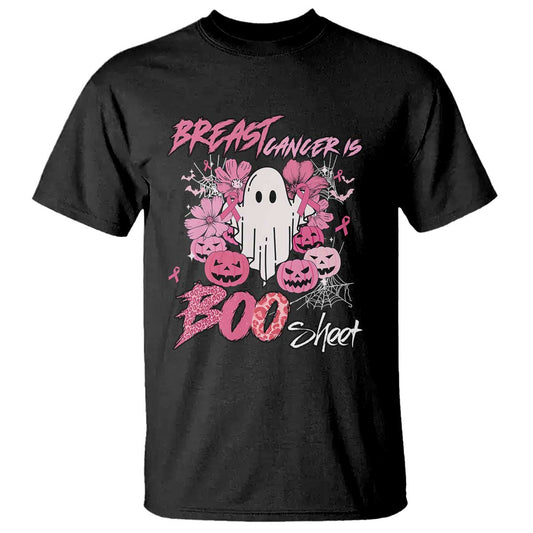 Halloween Breast Cancer Support Squad T Shirt Save Your Boo Bees Spooky Boos Ghost