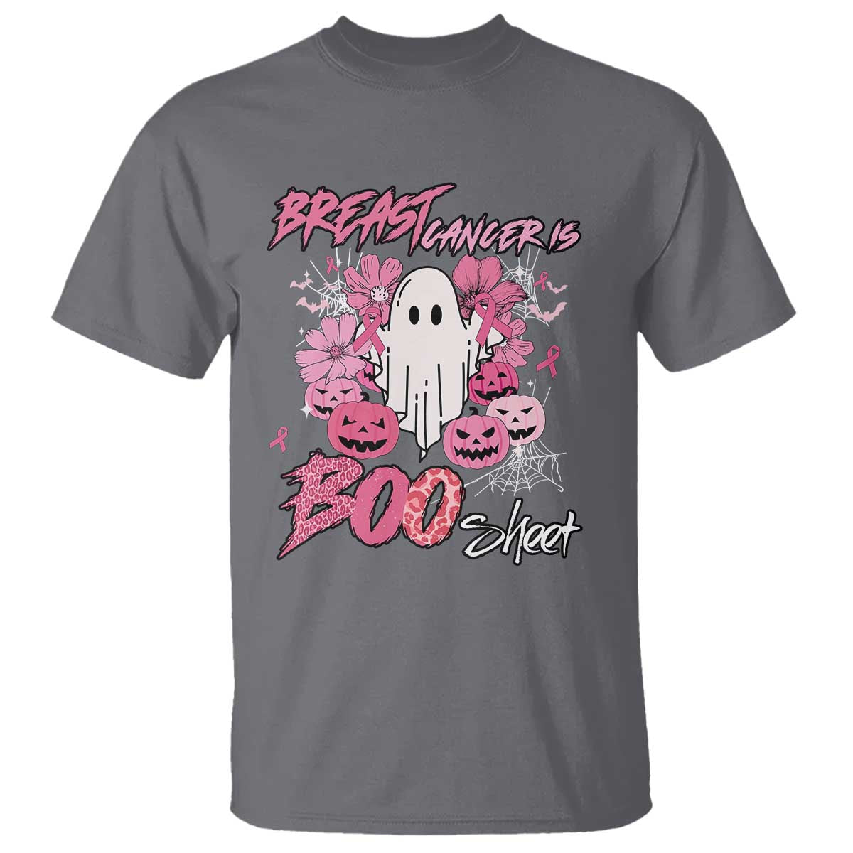 Halloween Breast Cancer Support Squad T Shirt Save Your Boo Bees Spooky Boos Ghost