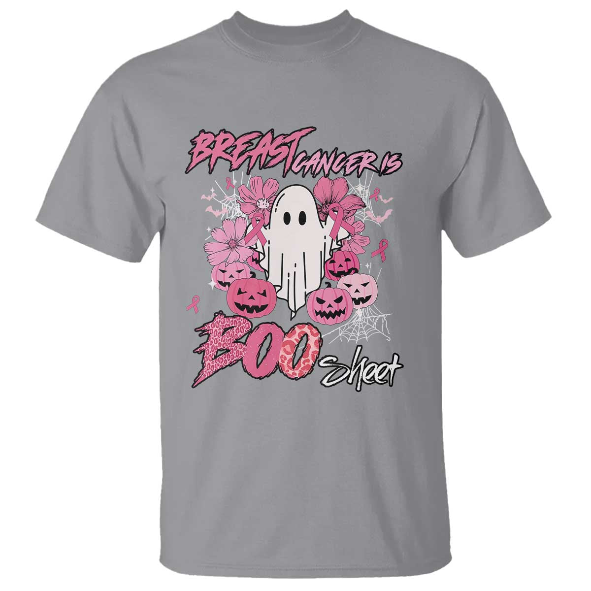 Halloween Breast Cancer Support Squad T Shirt Save Your Boo Bees Spooky Boos Ghost