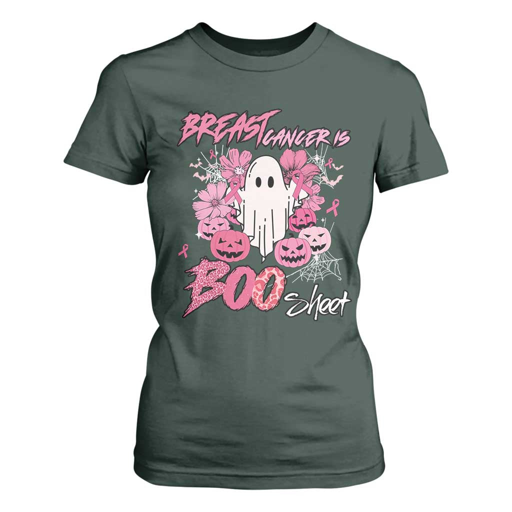 Halloween Breast Cancer Support Squad T Shirt For Women Save Your Boo Bees Spooky Boos Ghost