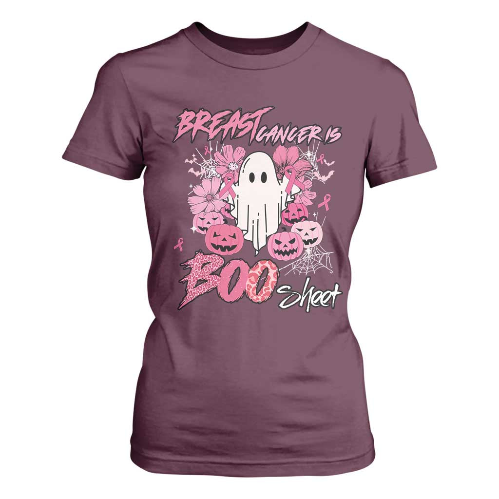 Halloween Breast Cancer Support Squad T Shirt For Women Save Your Boo Bees Spooky Boos Ghost