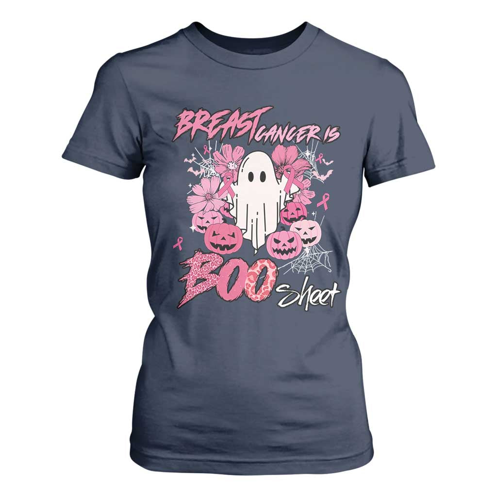 Halloween Breast Cancer Support Squad T Shirt For Women Save Your Boo Bees Spooky Boos Ghost