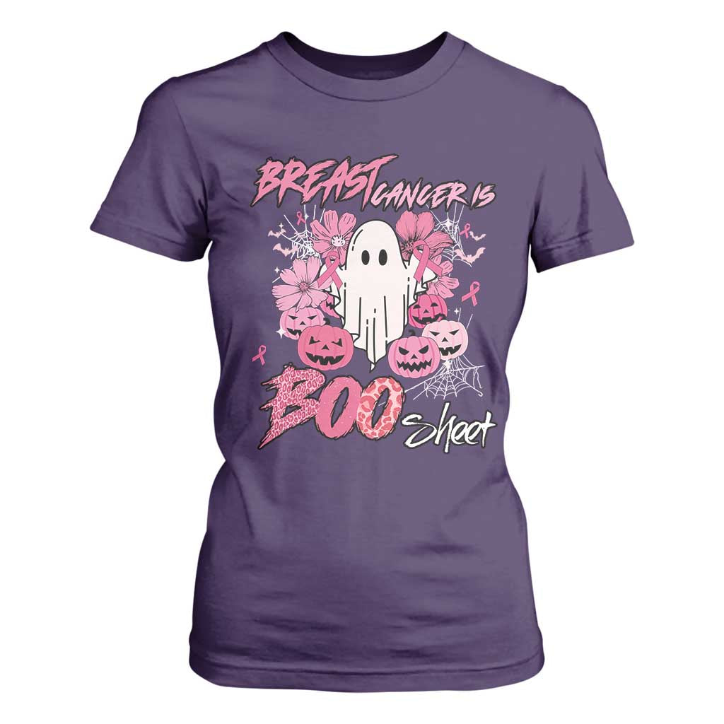 Halloween Breast Cancer Support Squad T Shirt For Women Save Your Boo Bees Spooky Boos Ghost
