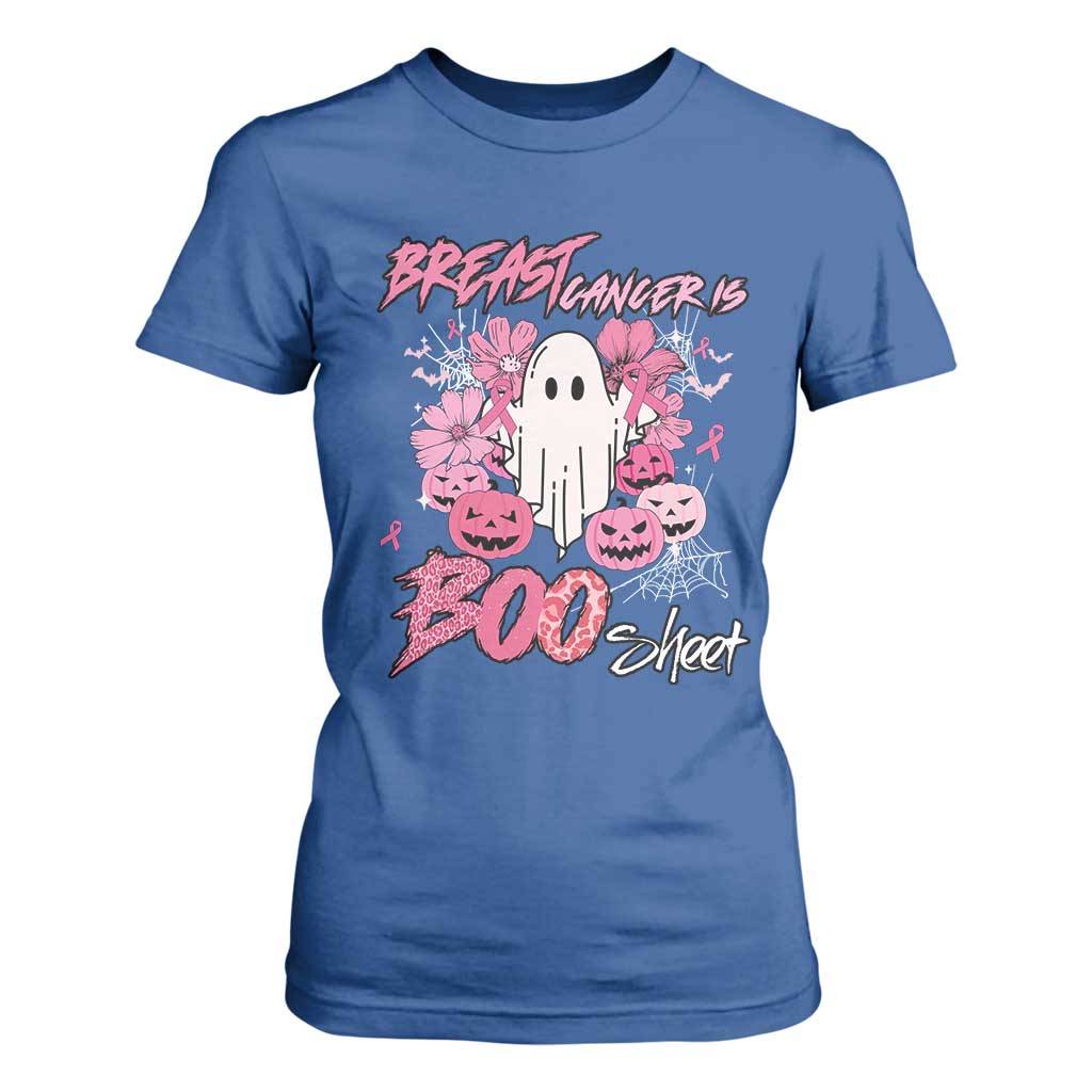 Halloween Breast Cancer Support Squad T Shirt For Women Save Your Boo Bees Spooky Boos Ghost