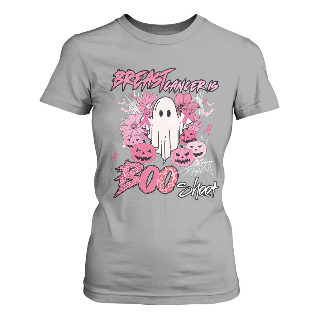 Halloween Breast Cancer Support Squad T Shirt For Women Save Your Boo Bees Spooky Boos Ghost