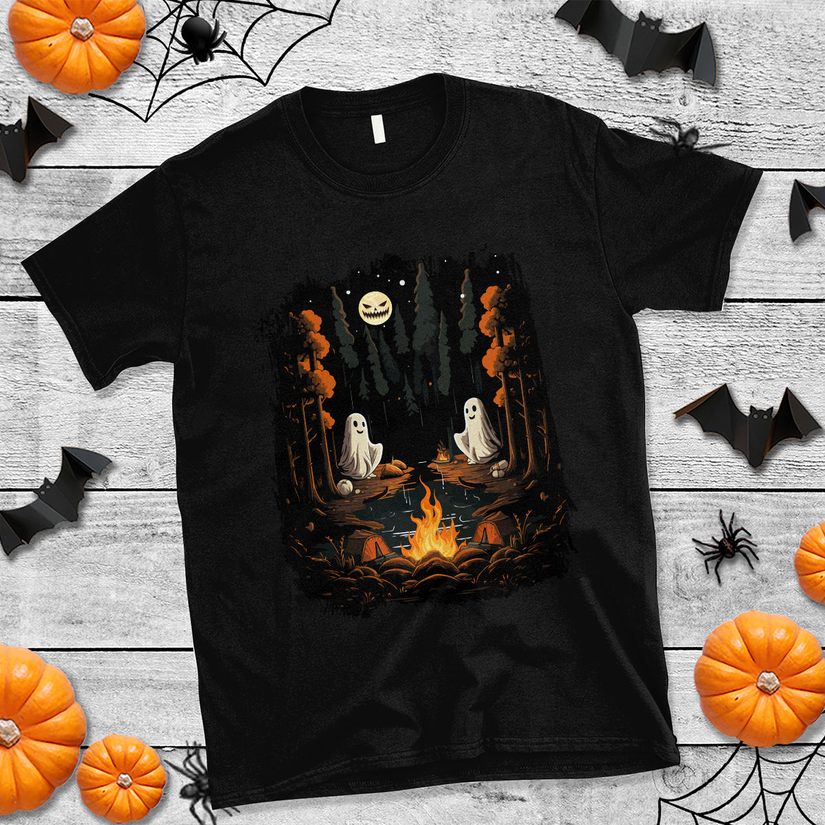 halloween-t-shirt-cute-boo-spooky-ghost-camping-in-the-forest-gothic-halloween-t-shirt-for-halloween-lovers-spooky-season-shirt-ghosts-1