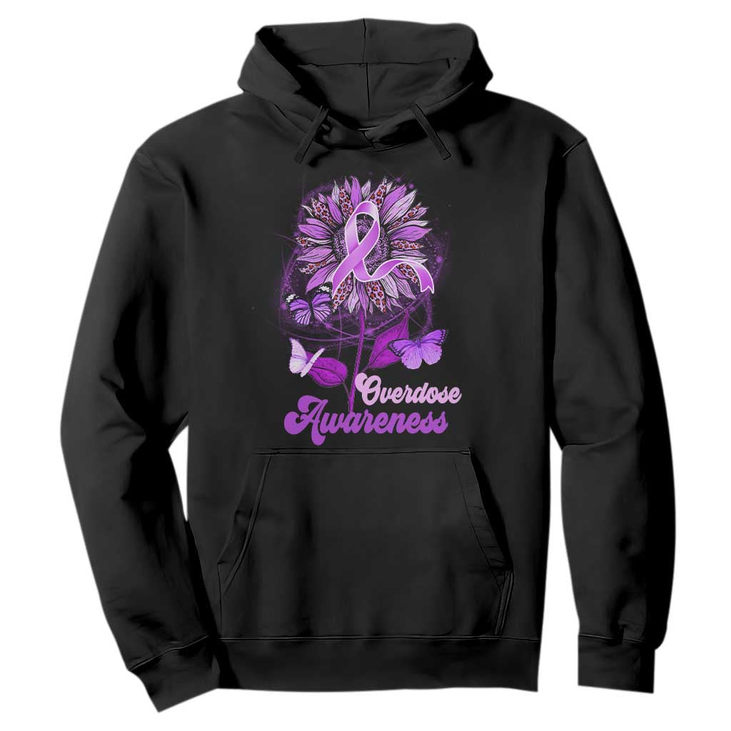 Purple Sunflower Overdose Prevention Support Squad Hoodie