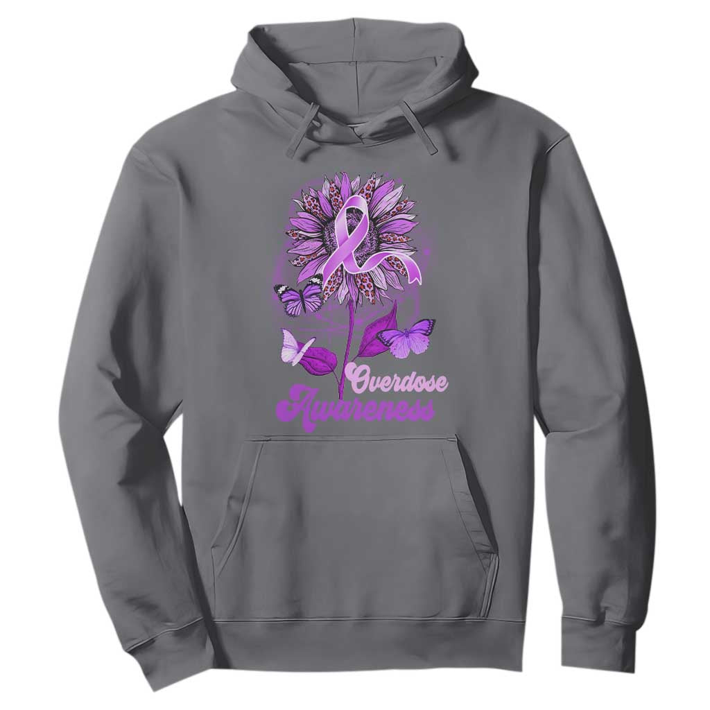 Purple Sunflower Overdose Prevention Support Squad Hoodie