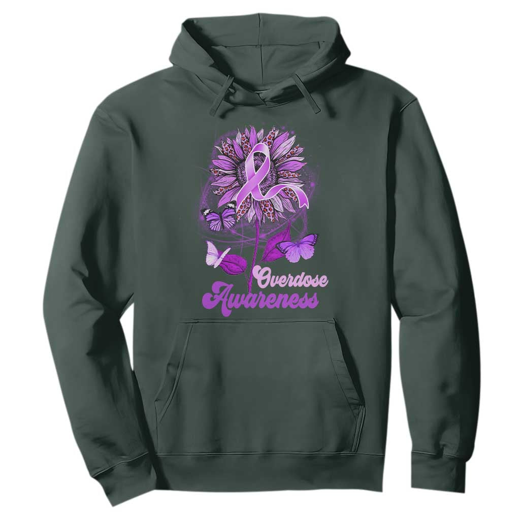 Purple Sunflower Overdose Prevention Support Squad Hoodie