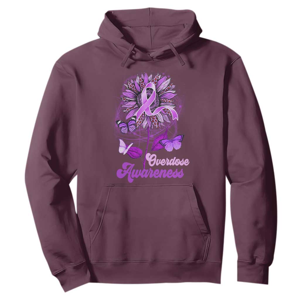 Purple Sunflower Overdose Prevention Support Squad Hoodie