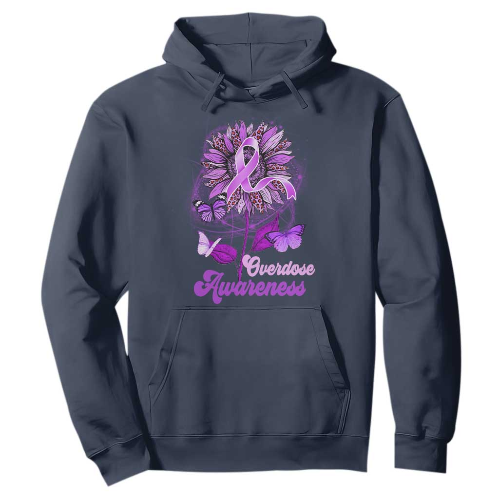 Purple Sunflower Overdose Prevention Support Squad Hoodie