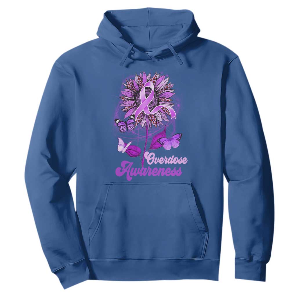 Purple Sunflower Overdose Prevention Support Squad Hoodie