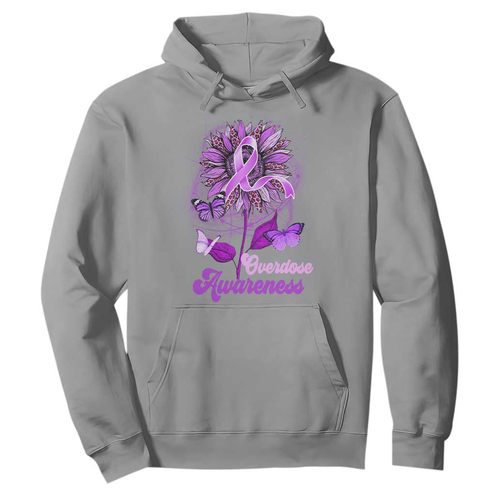 Purple Sunflower Overdose Prevention Support Squad Hoodie