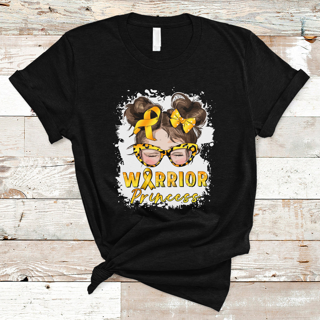 chilhood-cancer-awareness-t-shirt-warrior-princess-gold-ribbon-messy-bun-girl-1