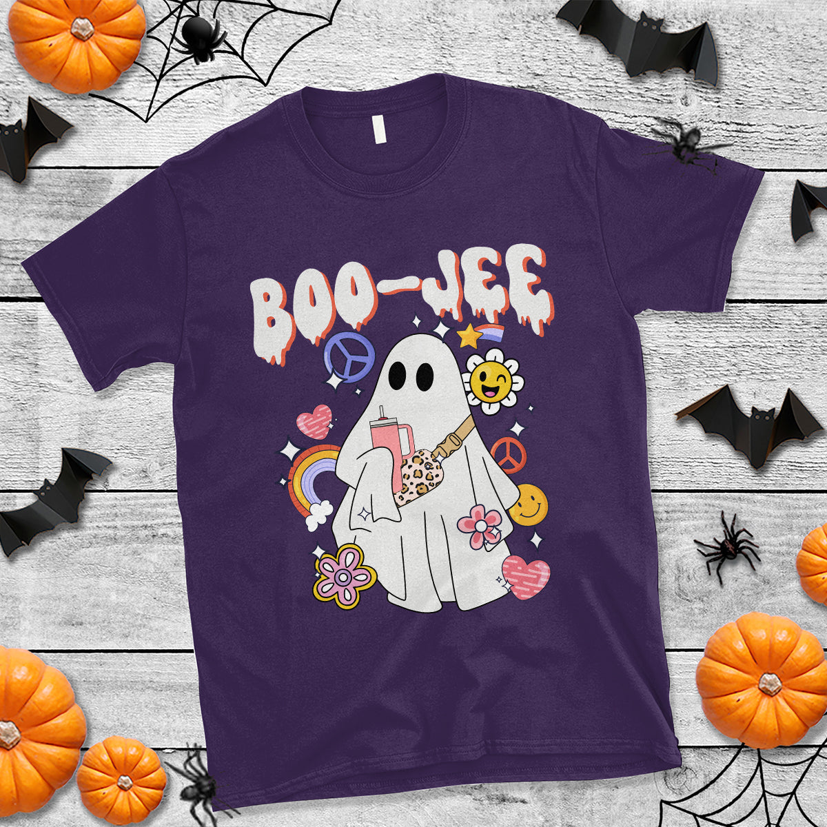 ghost-halloween-costume-t-shirt-spooky-season-hippie-boujee-boo-jee