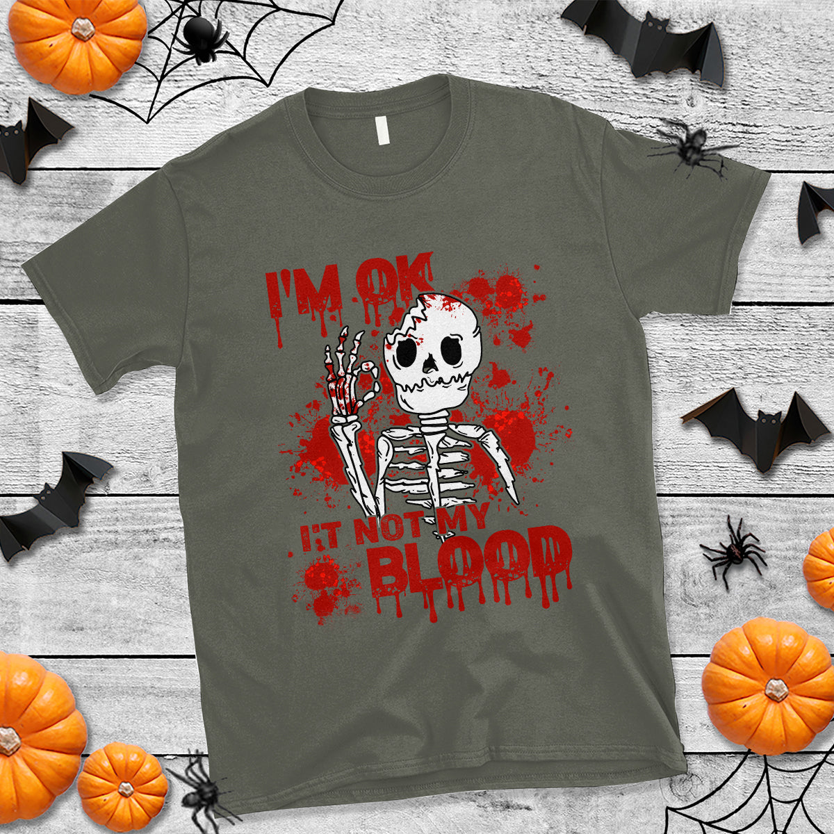 funny-skeleton-t-shirt-im-ok-its-not-my-blood-halloween-joke