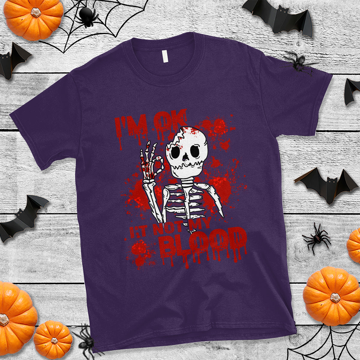 funny-skeleton-t-shirt-im-ok-its-not-my-blood-halloween-joke