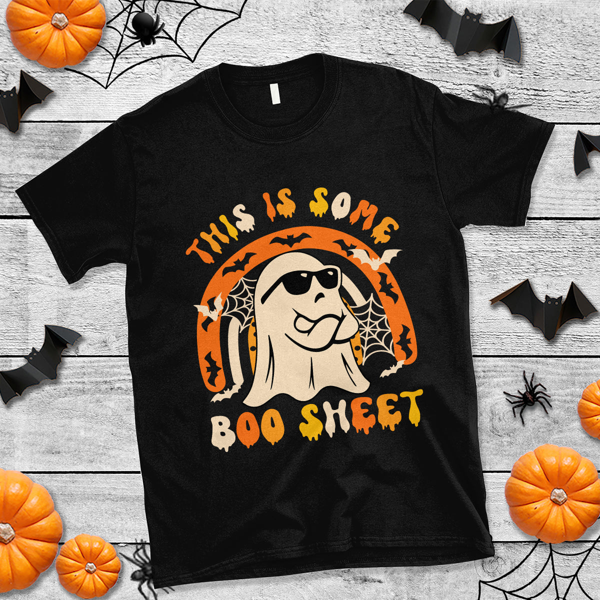 ghost-halloween-costume-t-shirt-funny-this-is-some-boo-sheet