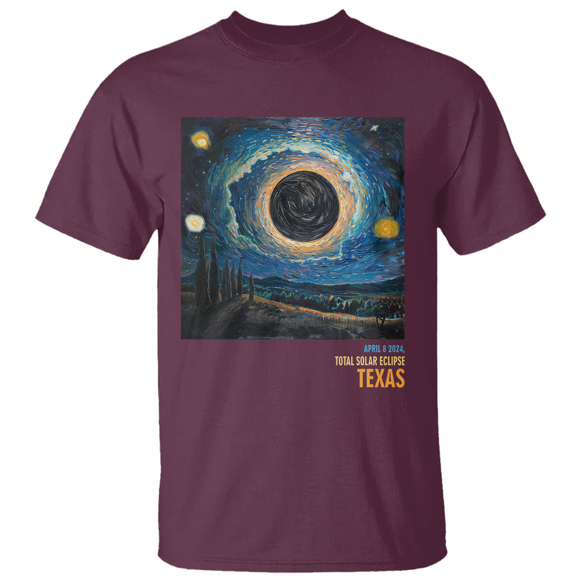 total-solar-eclipse-t-shirt-april-8-2024-starry-night-totality-1