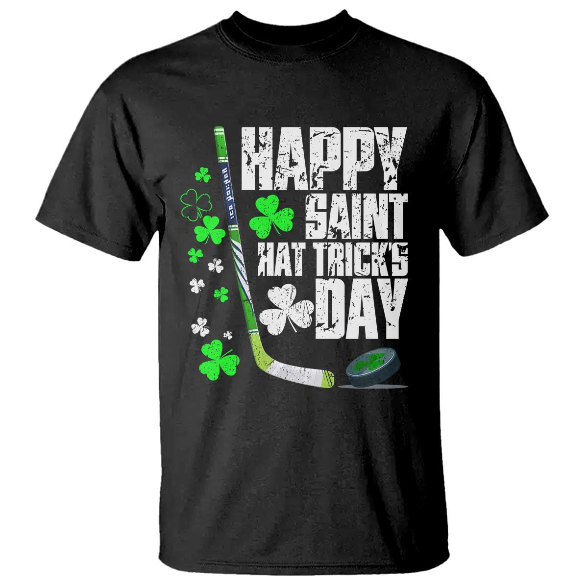 st-patricks-day-ice-hockey-t-shirt-happy-saint-hat-tricks-lucky-shamrocks