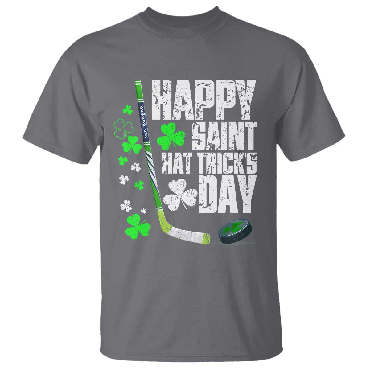 st-patricks-day-ice-hockey-t-shirt-happy-saint-hat-tricks-lucky-shamrocks