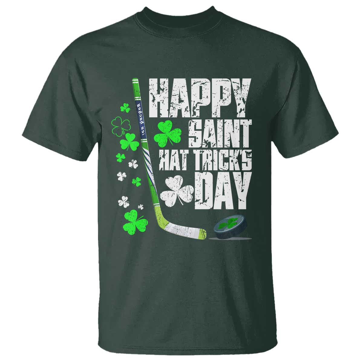 st-patricks-day-ice-hockey-t-shirt-happy-saint-hat-tricks-lucky-shamrocks