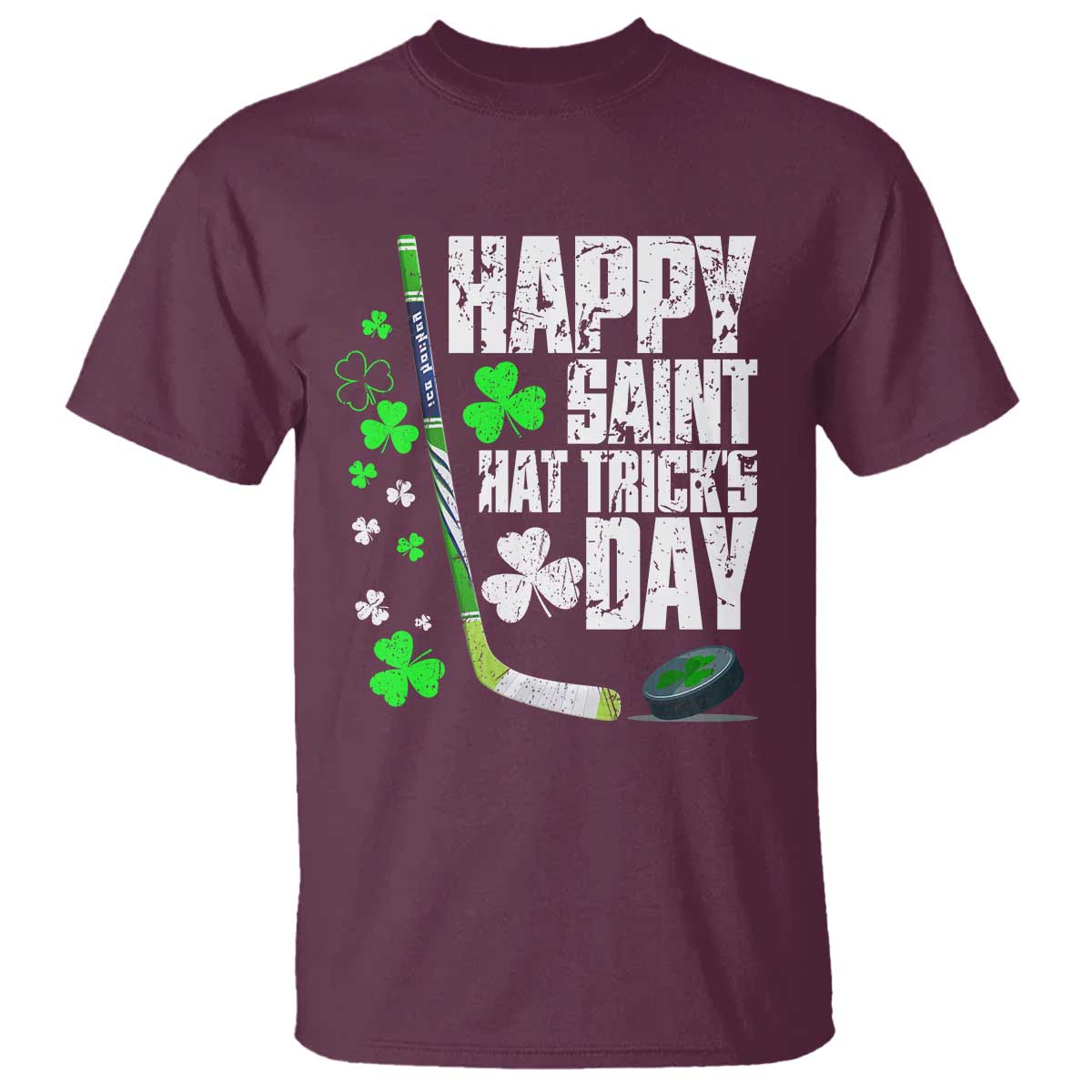 st-patricks-day-ice-hockey-t-shirt-happy-saint-hat-tricks-lucky-shamrocks