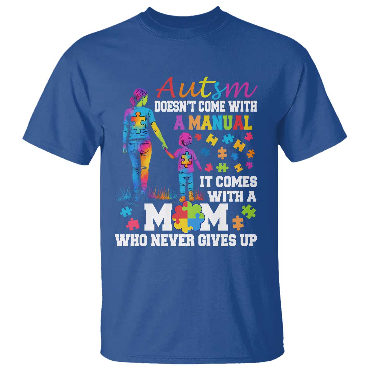 autism-mom-t-shirt-who-never-gives-up-family-support-autistic