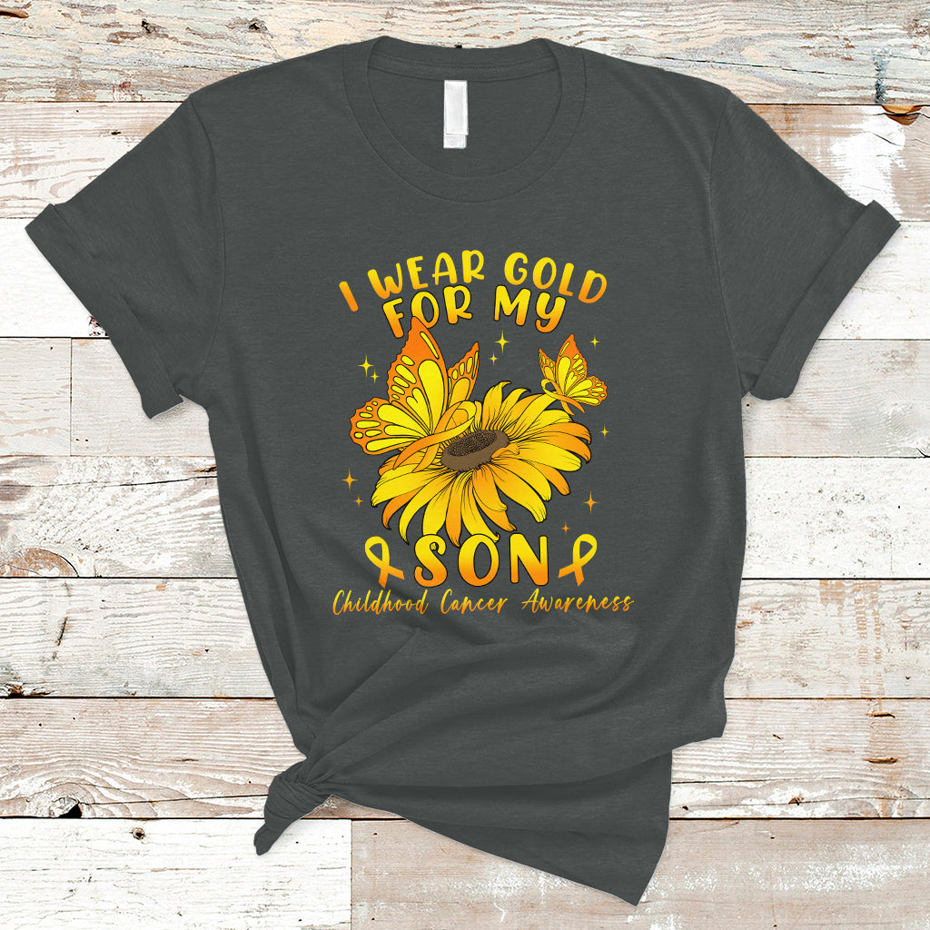 chilhood-cancer-awareness-t-shirt-i-wear-gold-for-my-son-sunflower-1
