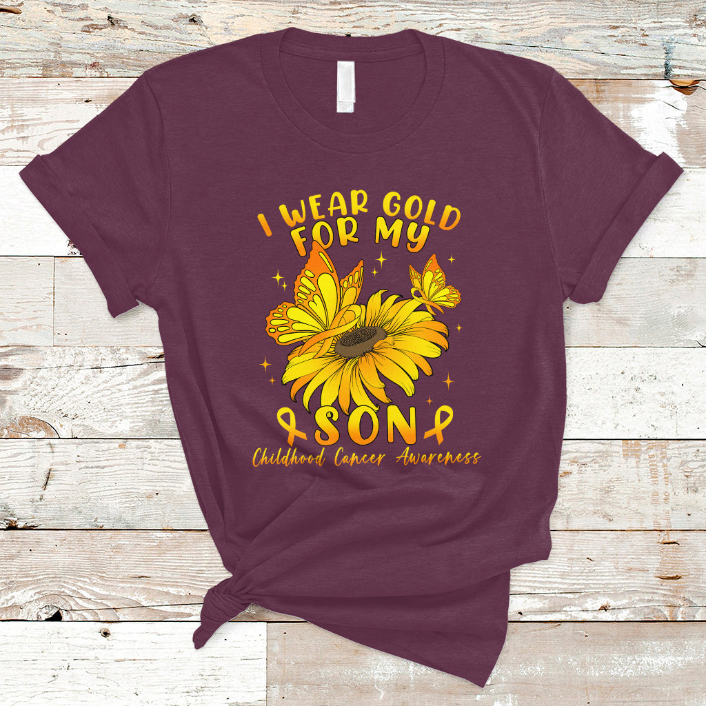 chilhood-cancer-awareness-t-shirt-i-wear-gold-for-my-son-sunflower-1