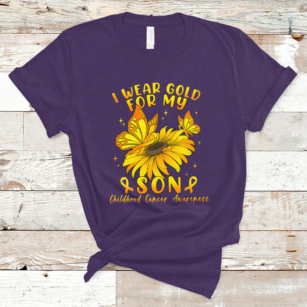 chilhood-cancer-awareness-t-shirt-i-wear-gold-for-my-son-sunflower-1