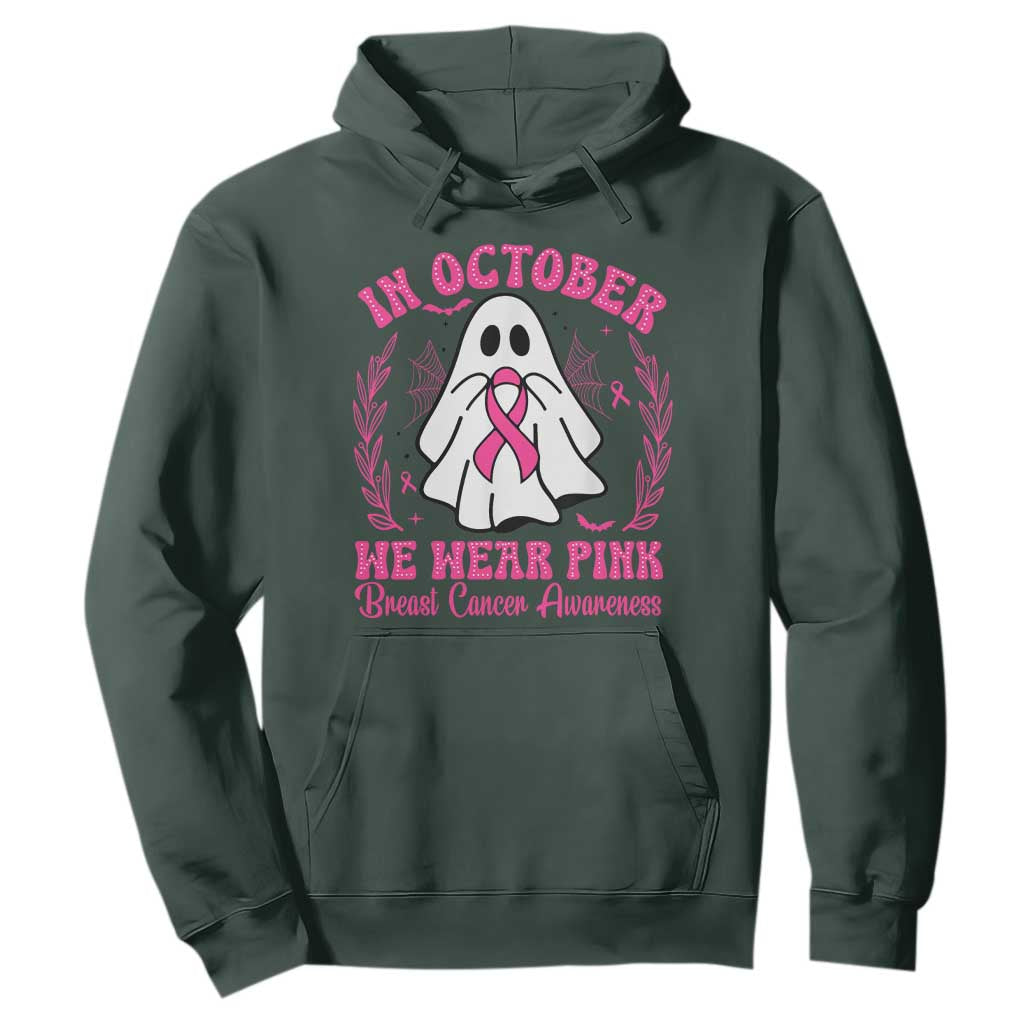 Breast Cancer Support Hoodie In October We Wear Pink