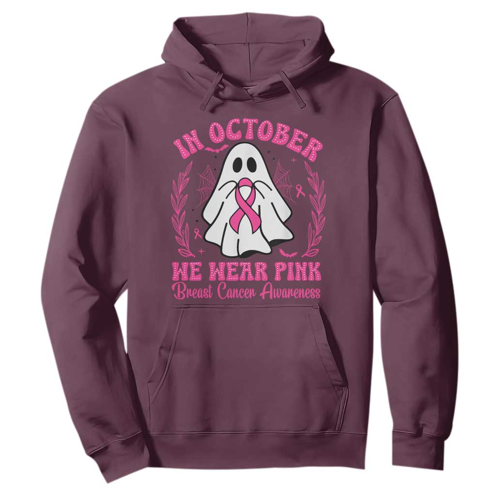 Breast Cancer Support Hoodie In October We Wear Pink