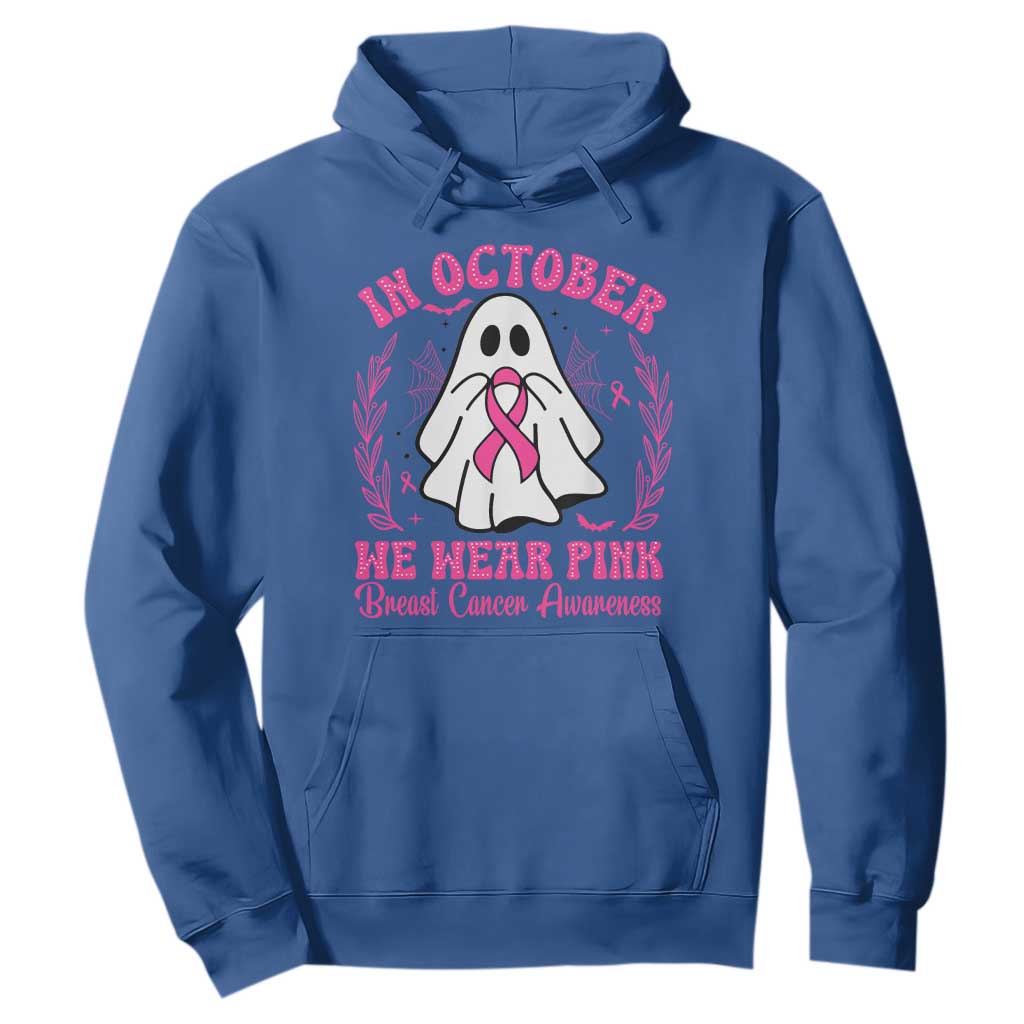 Breast Cancer Support Hoodie In October We Wear Pink