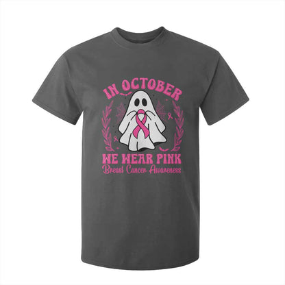 Breast Cancer Support T Shirt For Kid In October We Wear Pink