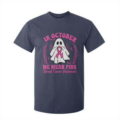 Breast Cancer Support T Shirt For Kid In October We Wear Pink